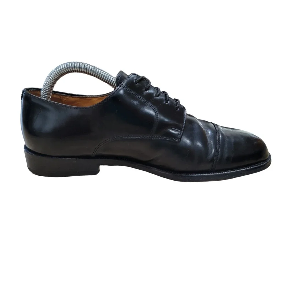 Cole Haan Men's City Cap Toe Oxfords Black Leather Dress Shoes Size 8.5 D